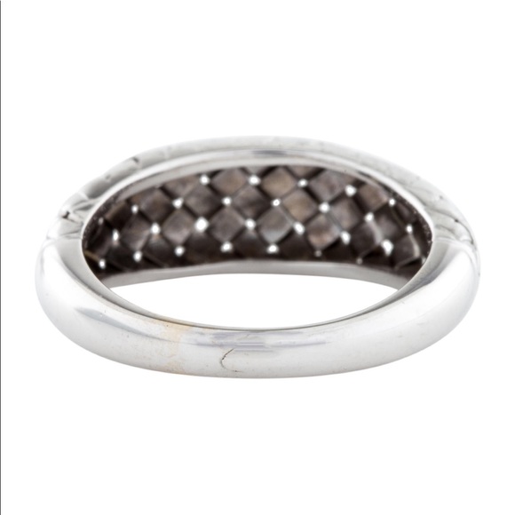 Beautiful ✨ Textured Dome 18 K white gold ring 6.5 - Picture 4 of 10